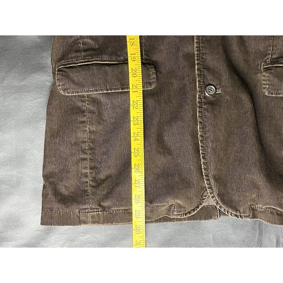 J.Crew Vintage Corduroy Blazer Brown Medium Unisex 3 Button Jacket FALL 2006 Y2K - Picture 8 of 14